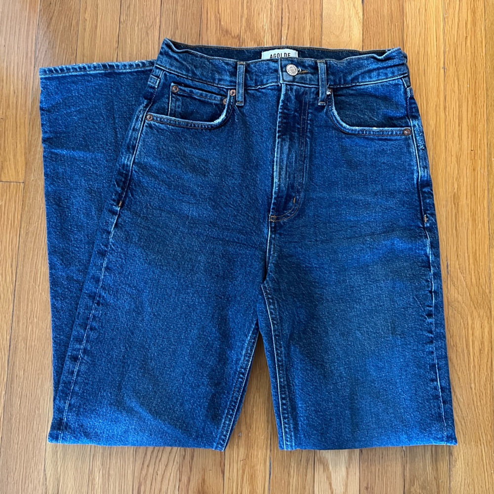 AGOLDE High Rise Stovepipe Jeans